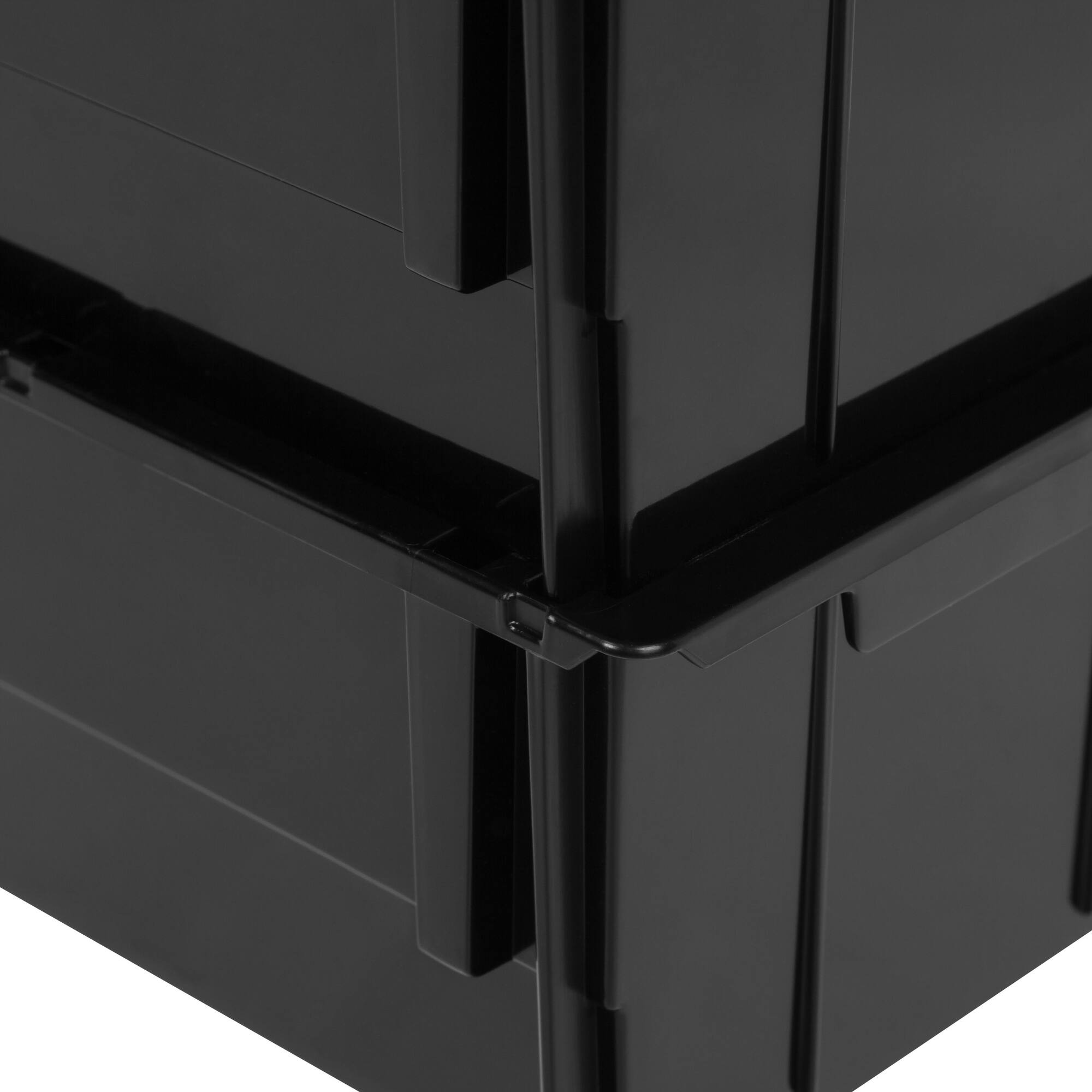 Iris® Medium Black Storage Bin, 8ct.